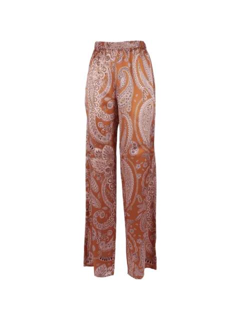 paisley-print palazzo pants by ANTONELLI