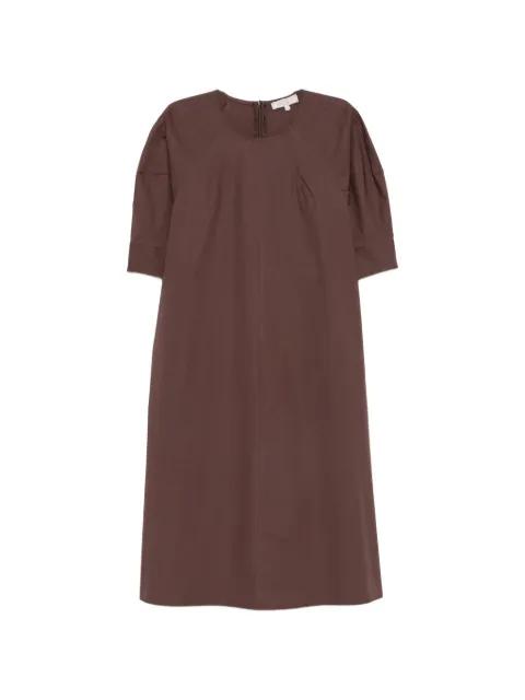pleated-detail short-sleeve dress by ANTONELLI