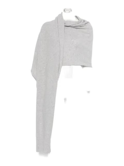 sequin-embellished knitted scarf by ANTONELLI
