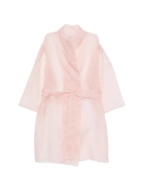 sheer wrap-style dress by ANTONELLI