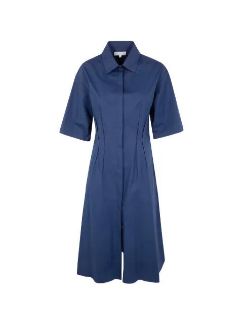 short-sleeve button-up shirt dress by ANTONELLI