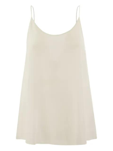shoulder-strap U-neck top by ANTONELLI