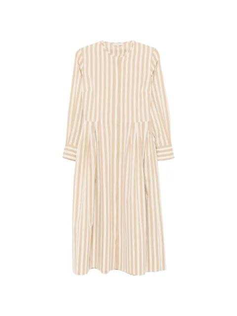 striped pleated dress by ANTONELLI