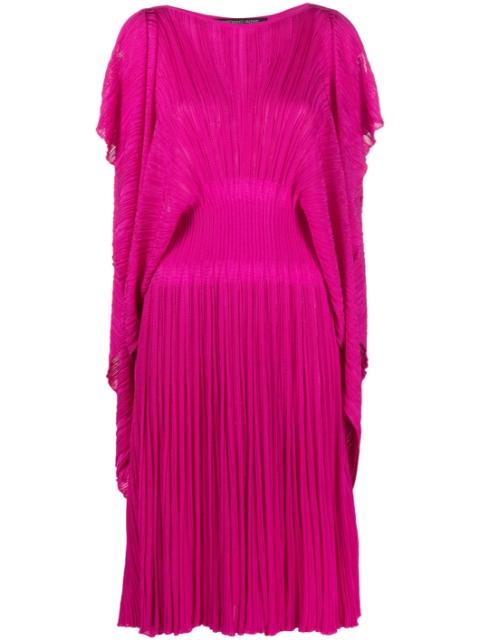 fully pleated slit-sleeve dress by ANTONINO VALENTI