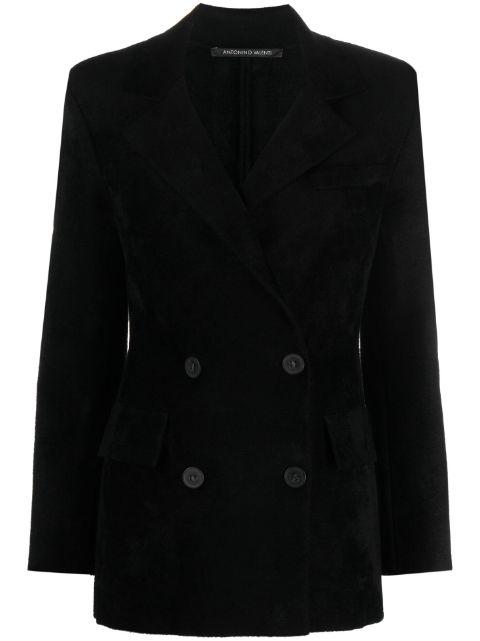 notched-lapel double-breasted blazer by ANTONINO VALENTI
