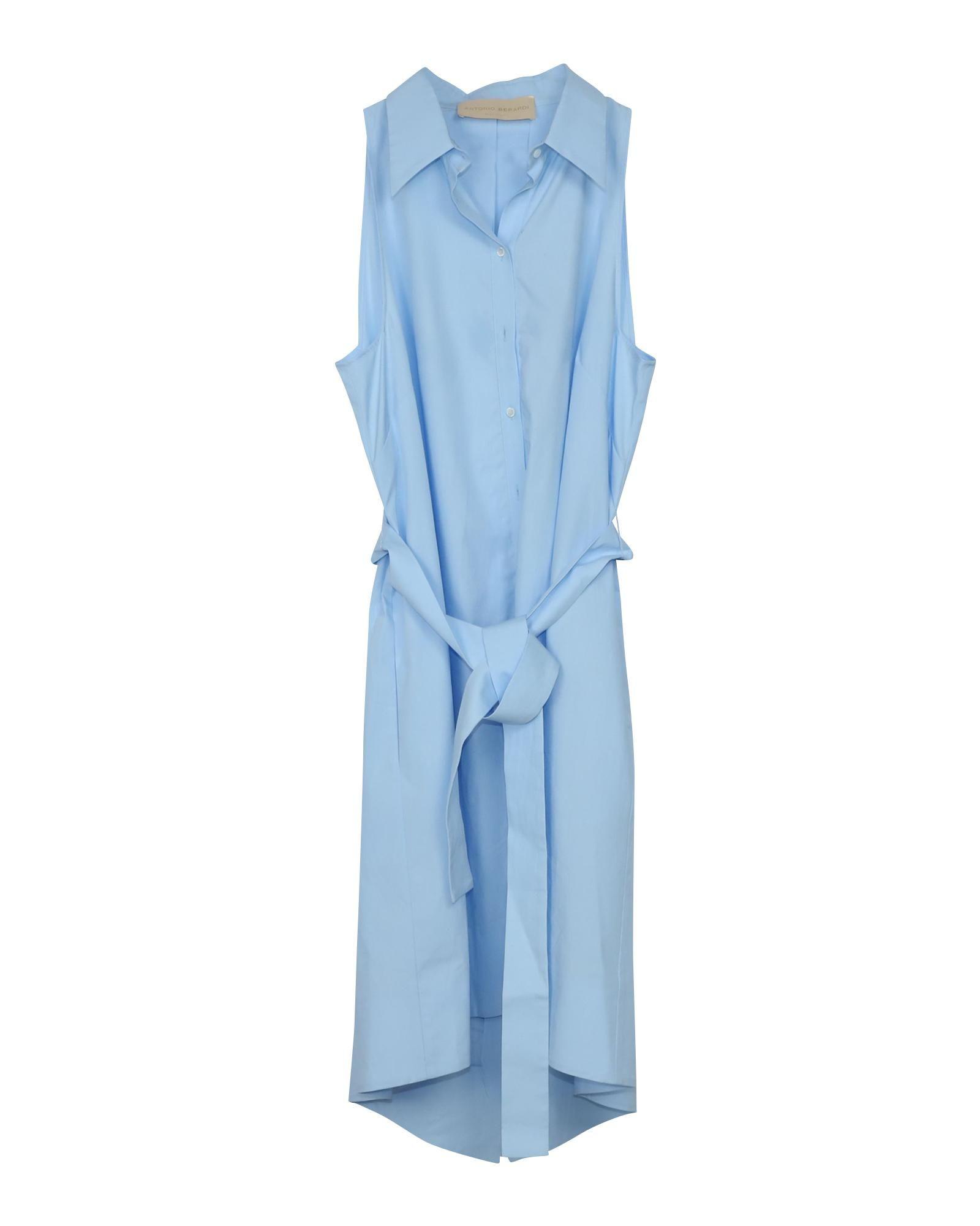 Preloved Shirt Dress Sleeveless Relaxed Fit Wo - Blue | Light Blue by ANTONIO BERARDI