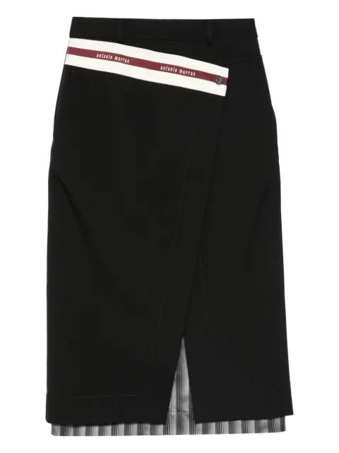 Rock striped midi skirt by ANTONIO MARRAS