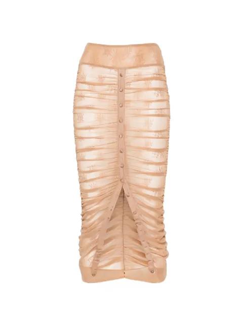 button-detail midi skirt by ANTONIO MARRAS