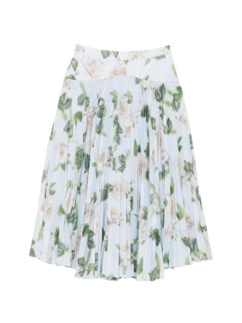 floral pleated midi skirt by ANTONIO MARRAS