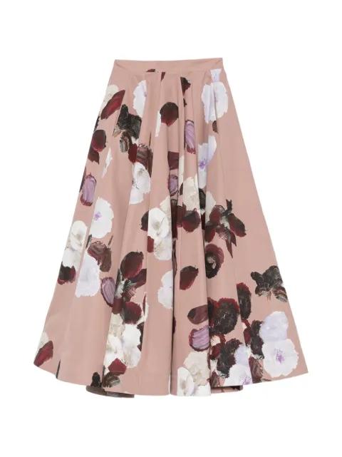 floral-print pleated midi skirt by ANTONIO MARRAS