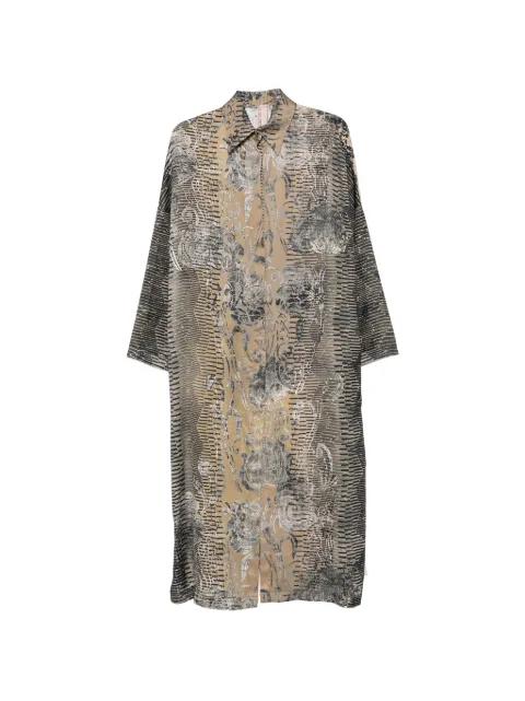 floral-print striped maxi dress by ANTONIO MARRAS