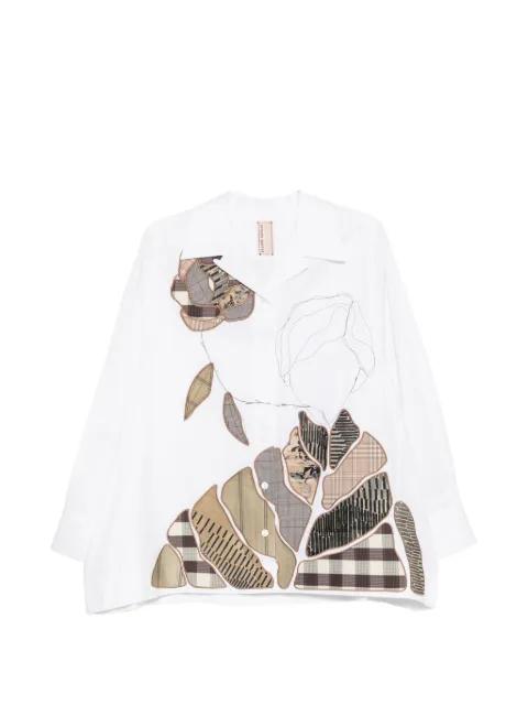 patchwork embroidered shirt by ANTONIO MARRAS