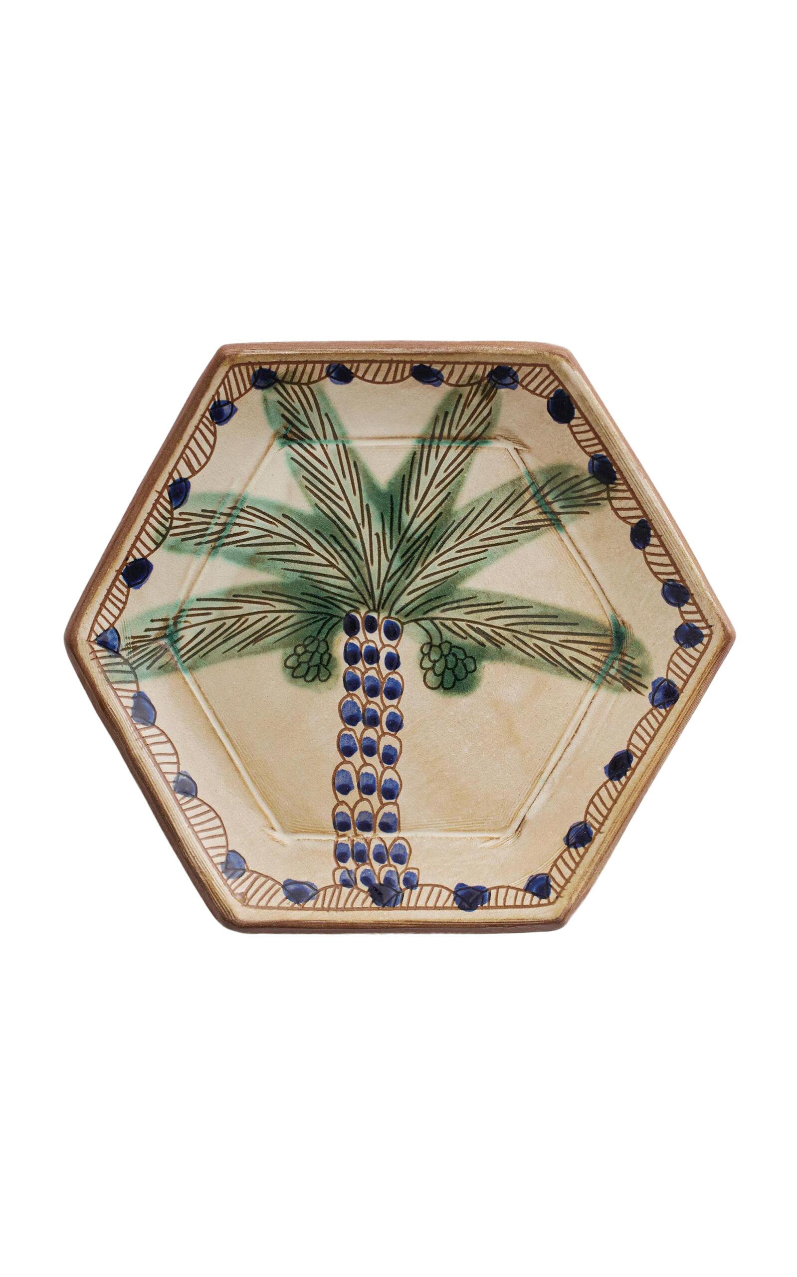 ANŪT Cairo - Set-of-Two; Royal Palm Dessert Plates - Multi - Moda Operandi by ANUT CAIRO