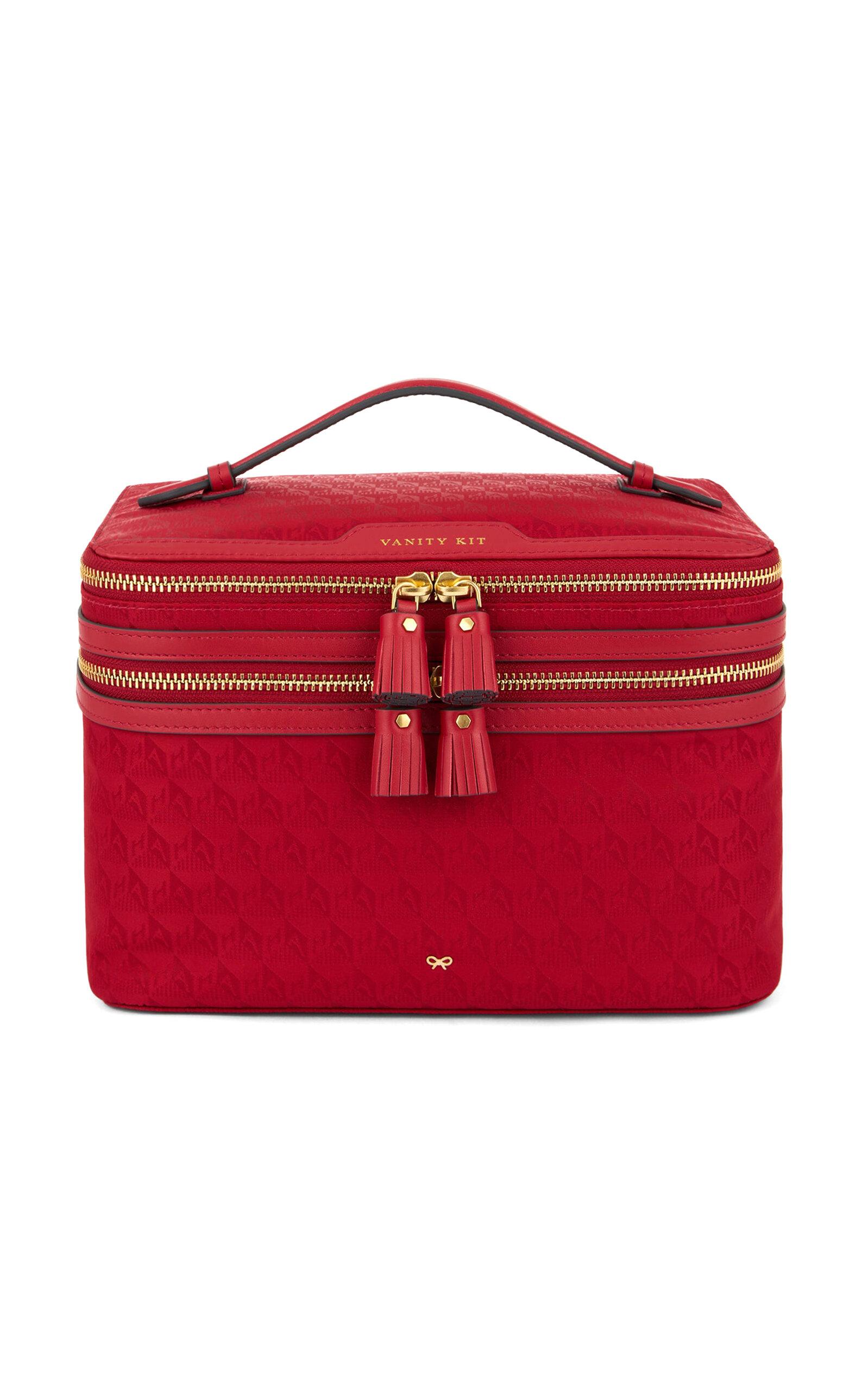 Anya Hindmarch - Vanity Kit In Red Ah Logo Nylon - Red - Moda Operandi by ANYA HINDMARCH
