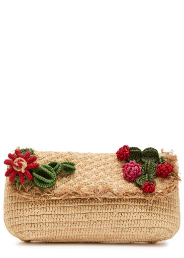 Cactus raffia clutch by ANYA HINDMARCH
