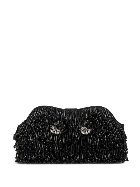 Eyes embellished leather sunglasses pouch by ANYA HINDMARCH