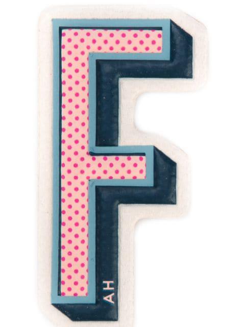 'F' sticker by ANYA HINDMARCH