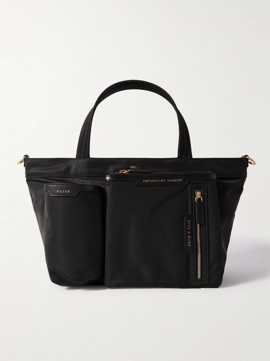 Leather-trimmed ECONYL® tote bag by ANYA HINDMARCH