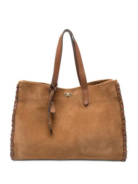 Mortimer braided-detail leather tote bag by ANYA HINDMARCH