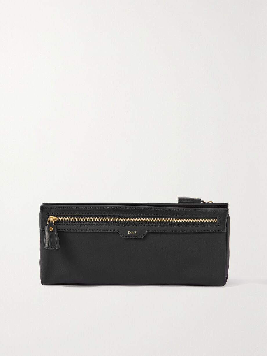 + NET SUSTAIN Night and Day recycled shell, PVC and leather cosmetics case by ANYA HINDMARCH