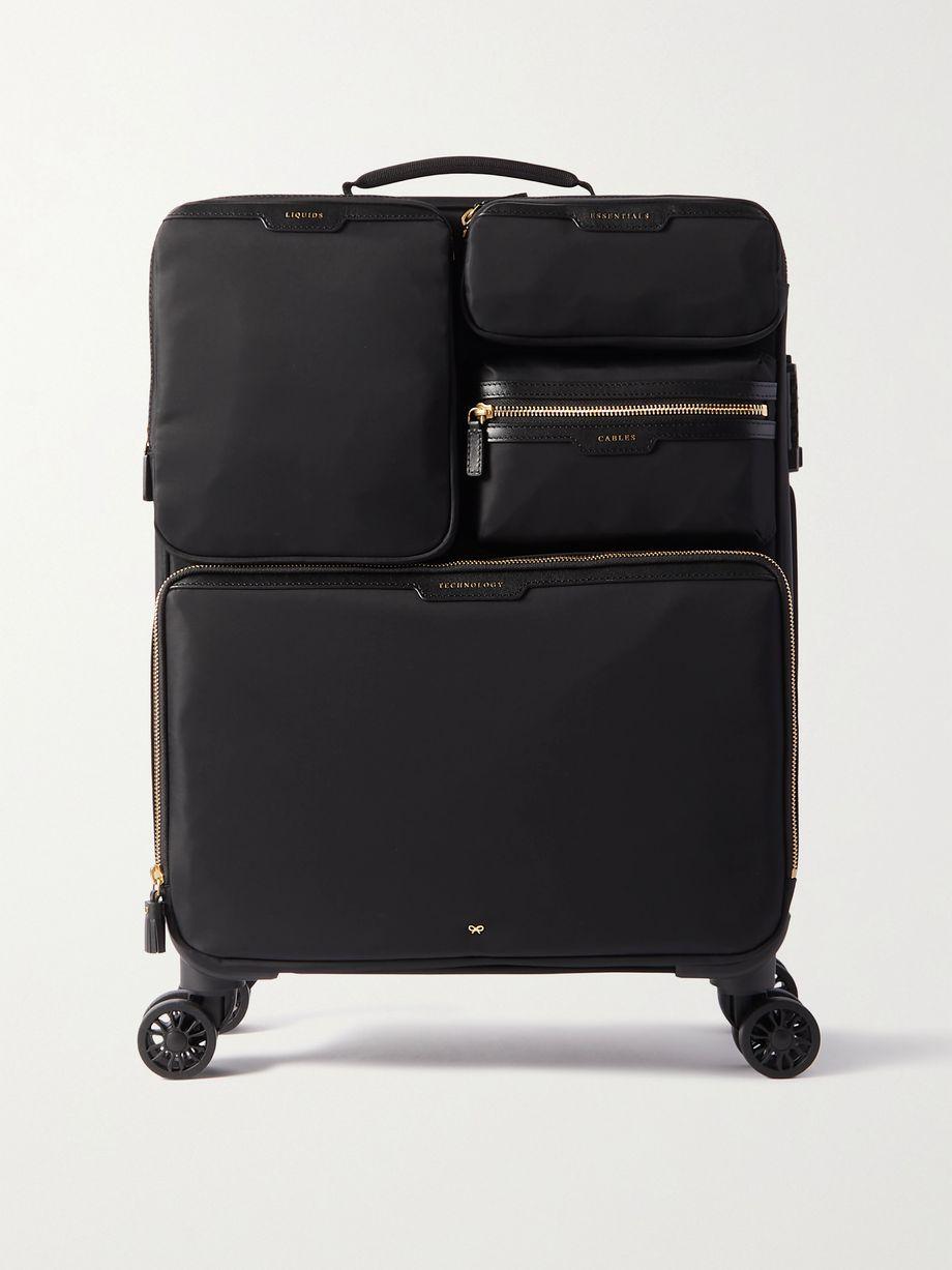 Shorthaul Trolley leather-trimmed ECONYL® suitcase by ANYA HINDMARCH