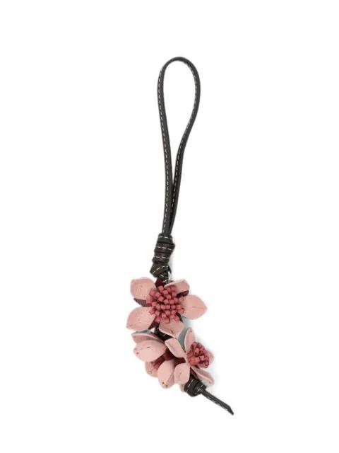 floral-embellished bag charm by ANYA HINDMARCH
