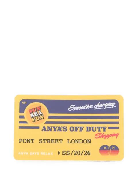 graphic-print sticker by ANYA HINDMARCH