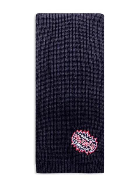 logo-patch scarf by ANYA HINDMARCH