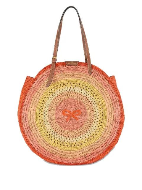 round bow tote bag by ANYA HINDMARCH