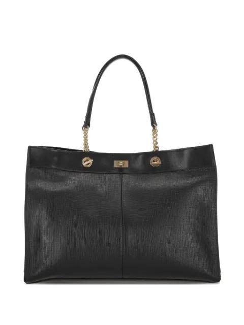 top-handle leather tote bag by ANYA HINDMARCH