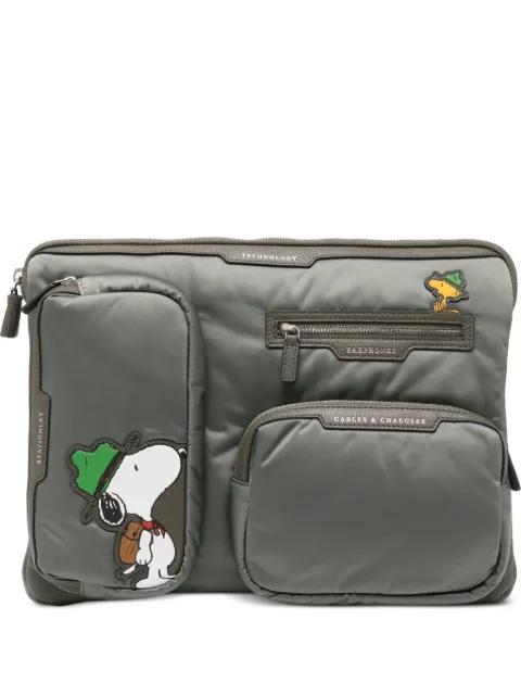 x Peanuts Snoopy laptop bag by ANYA HINDMARCH