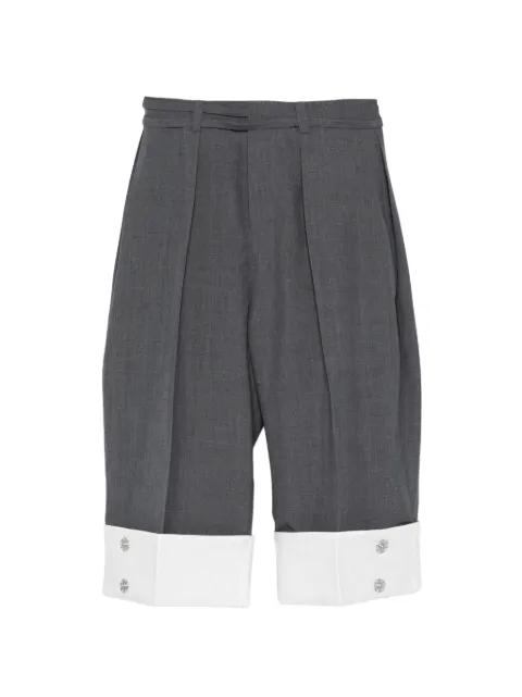 pleated cropped trousers by AO YES