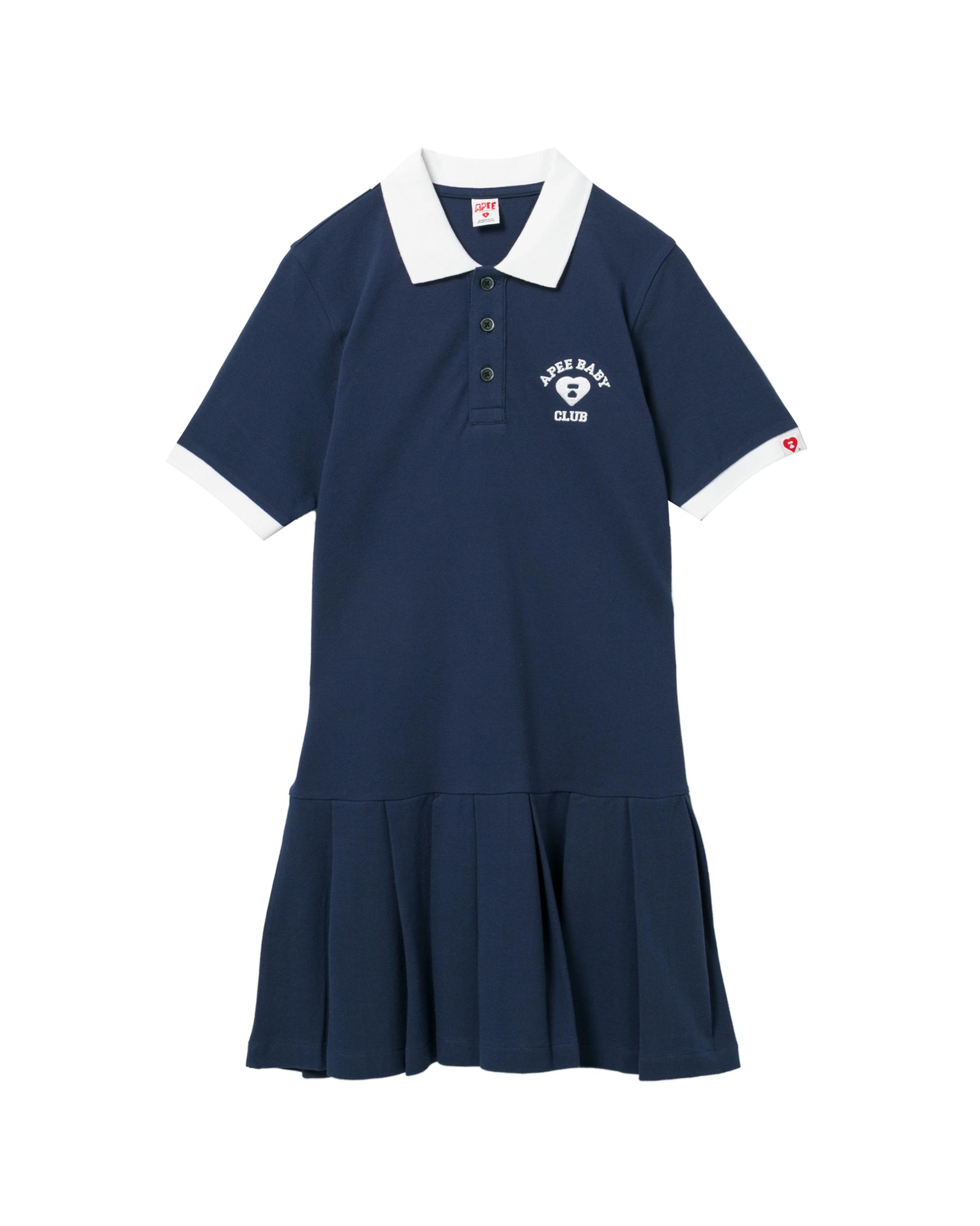 Apee Baby embroidery polo dress by APEE