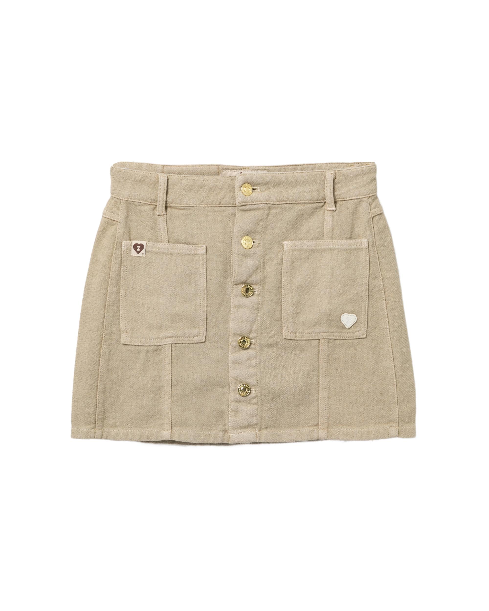 Buttoned mini skirt by APEE