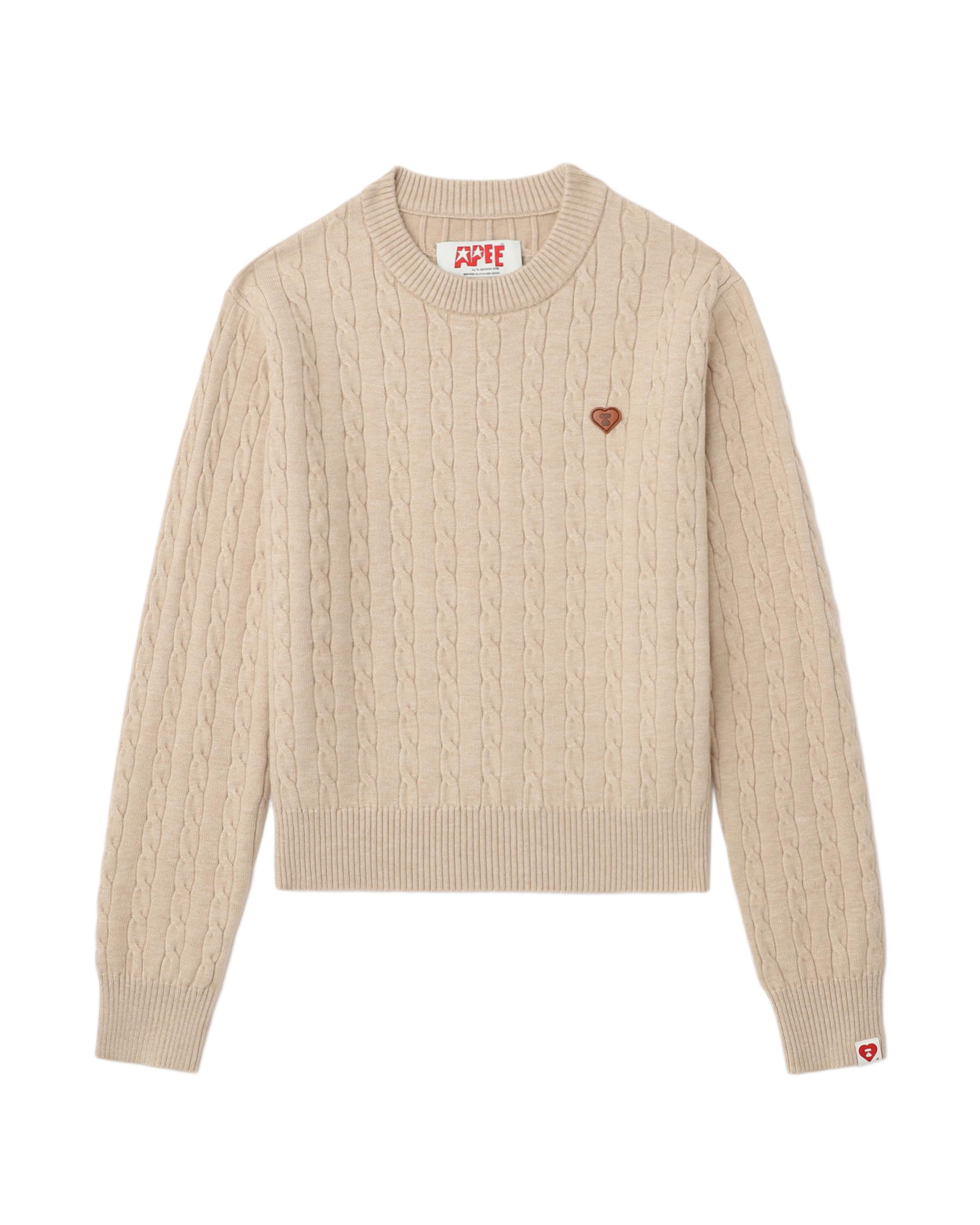 Cable knit sweater by APEE