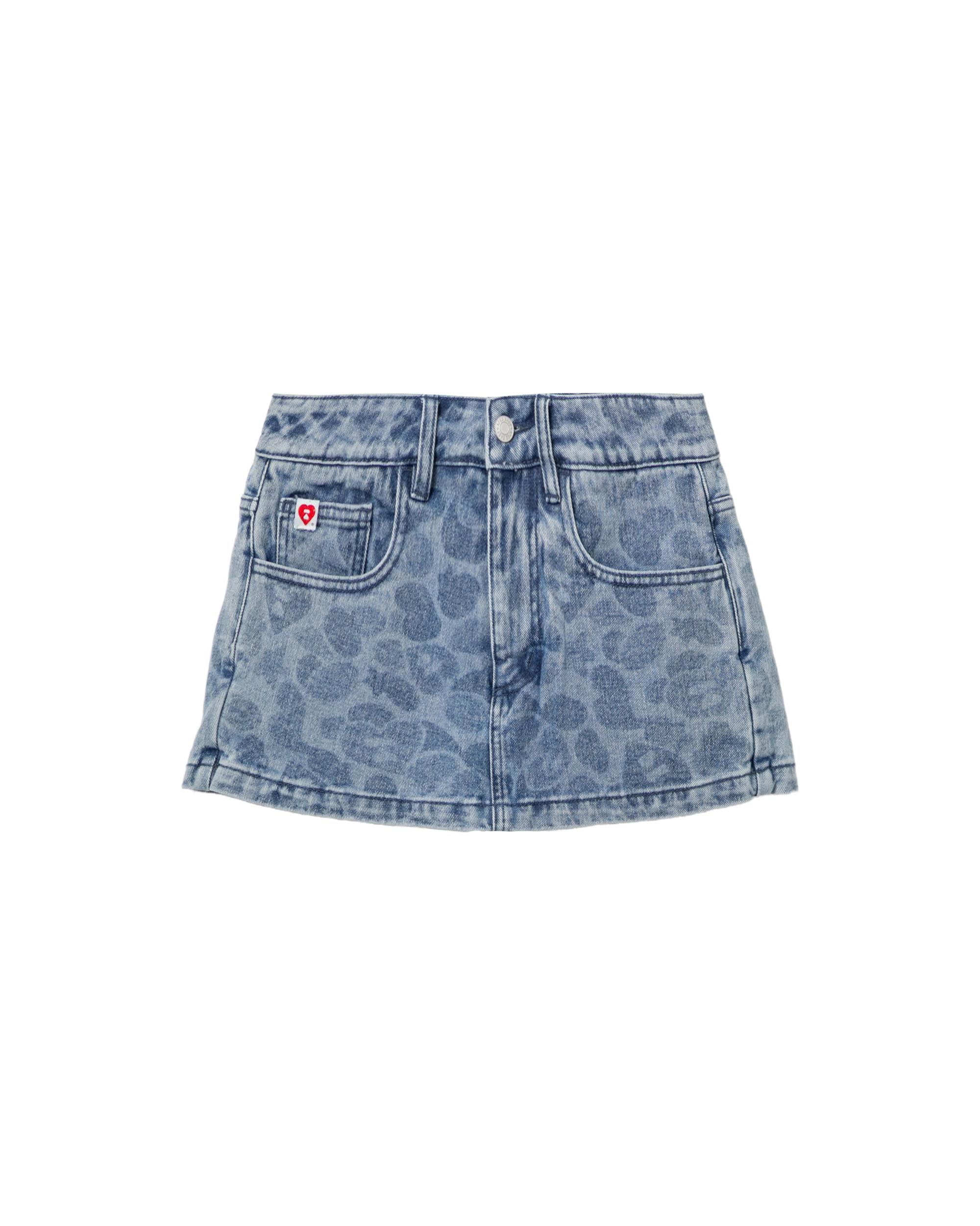 Camo denim skorts by APEE