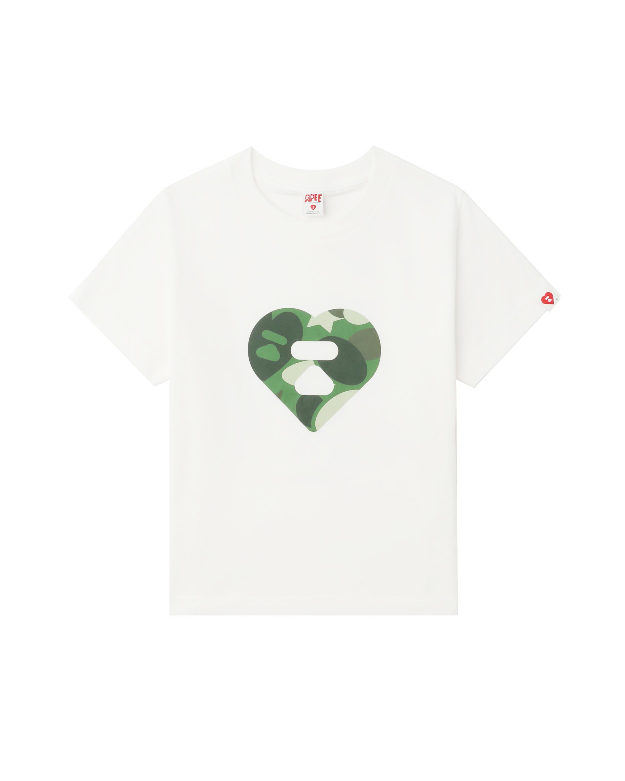 Camo heart logo tee by APEE