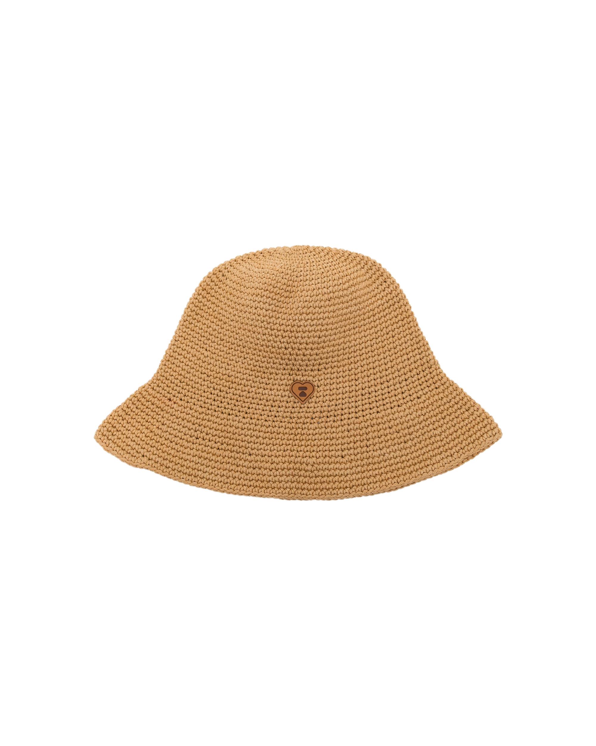 Crochet logo bucket hat by APEE