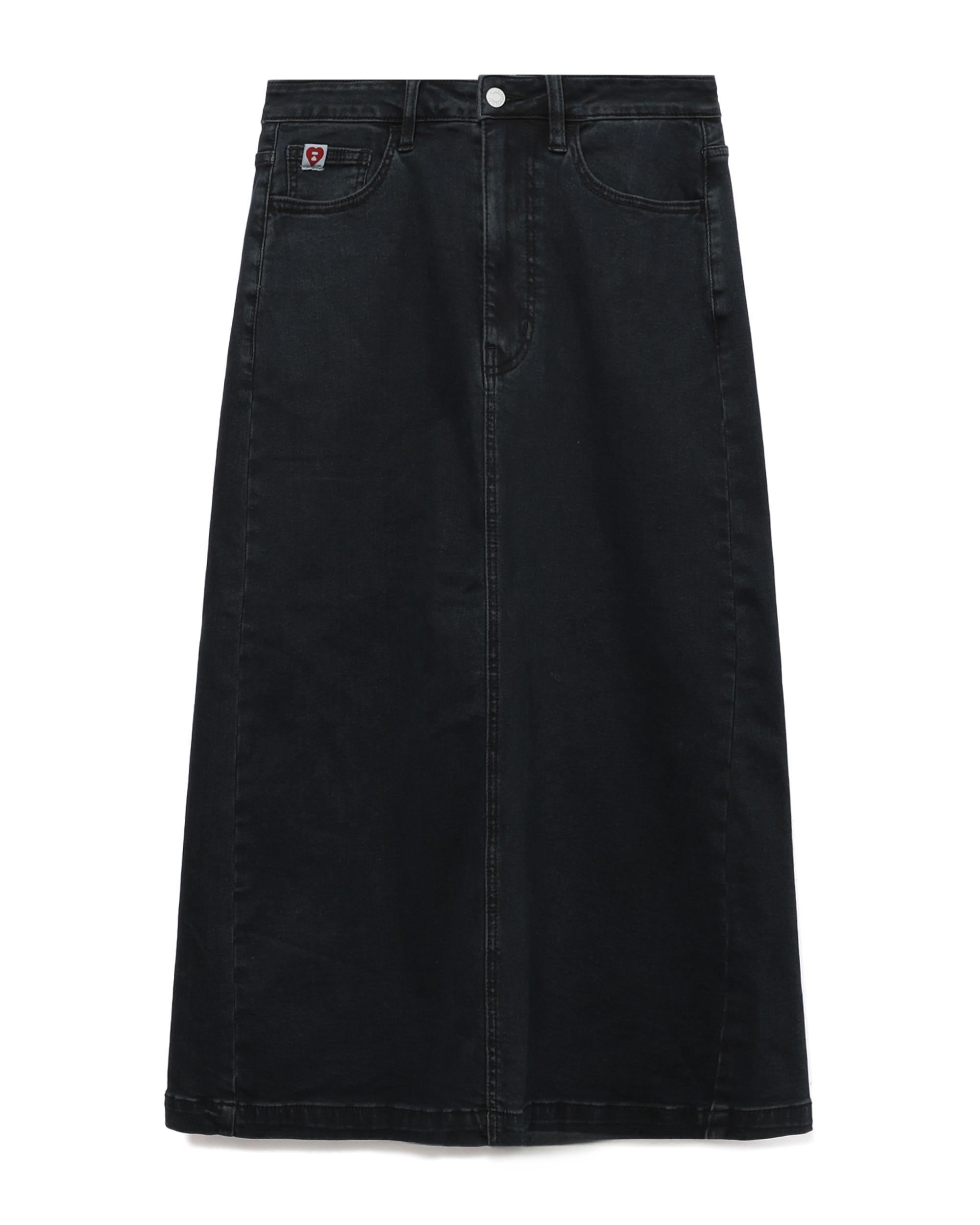 Denim maxi skirt by APEE