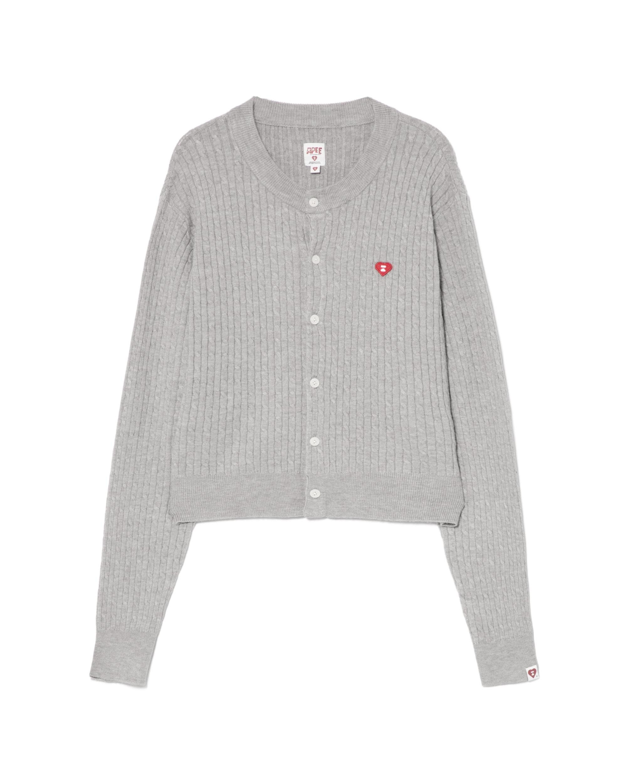 Heart badge cardigan by APEE