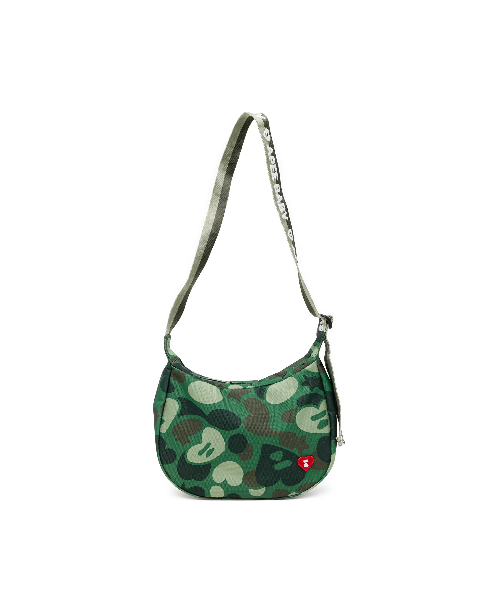 Heart badge crossbody camo mini bag by APEE