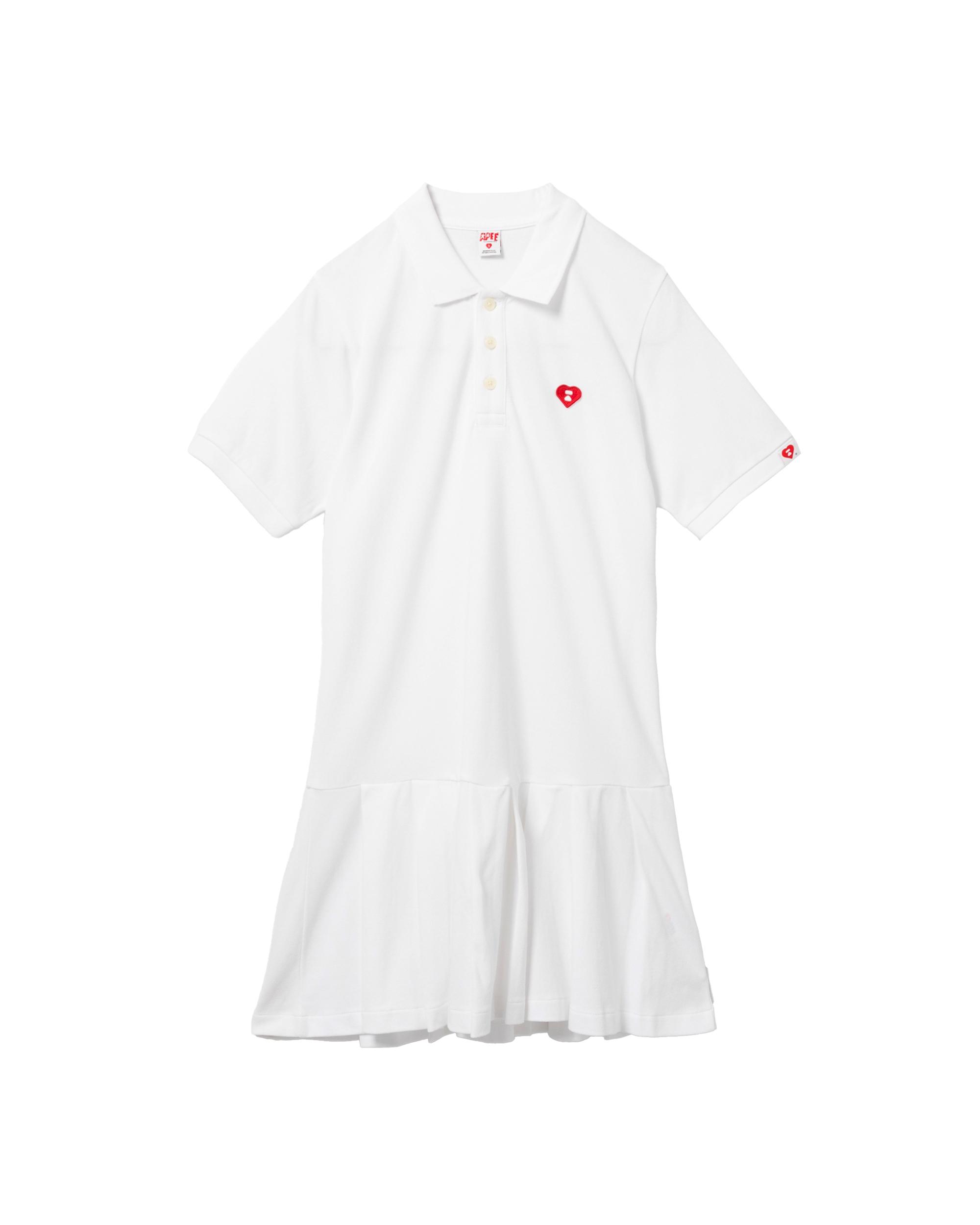 Heart badge polo dress by APEE