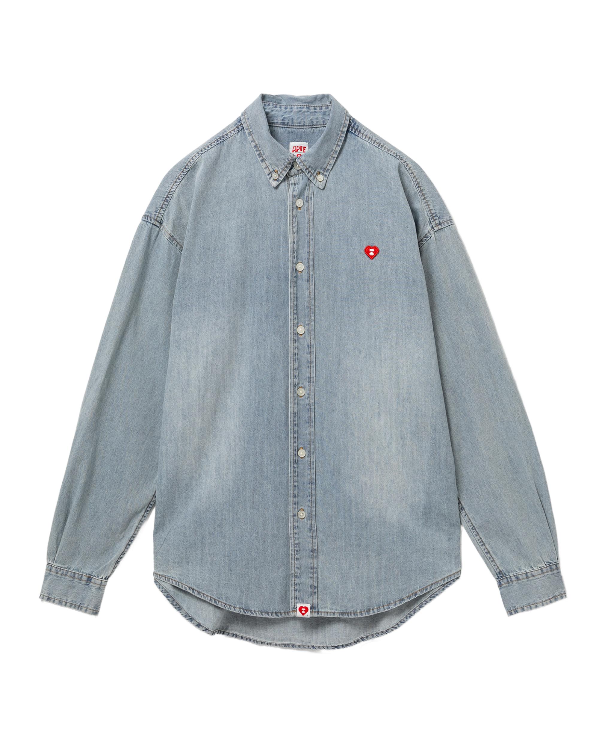 Logo denim shirt by APEE
