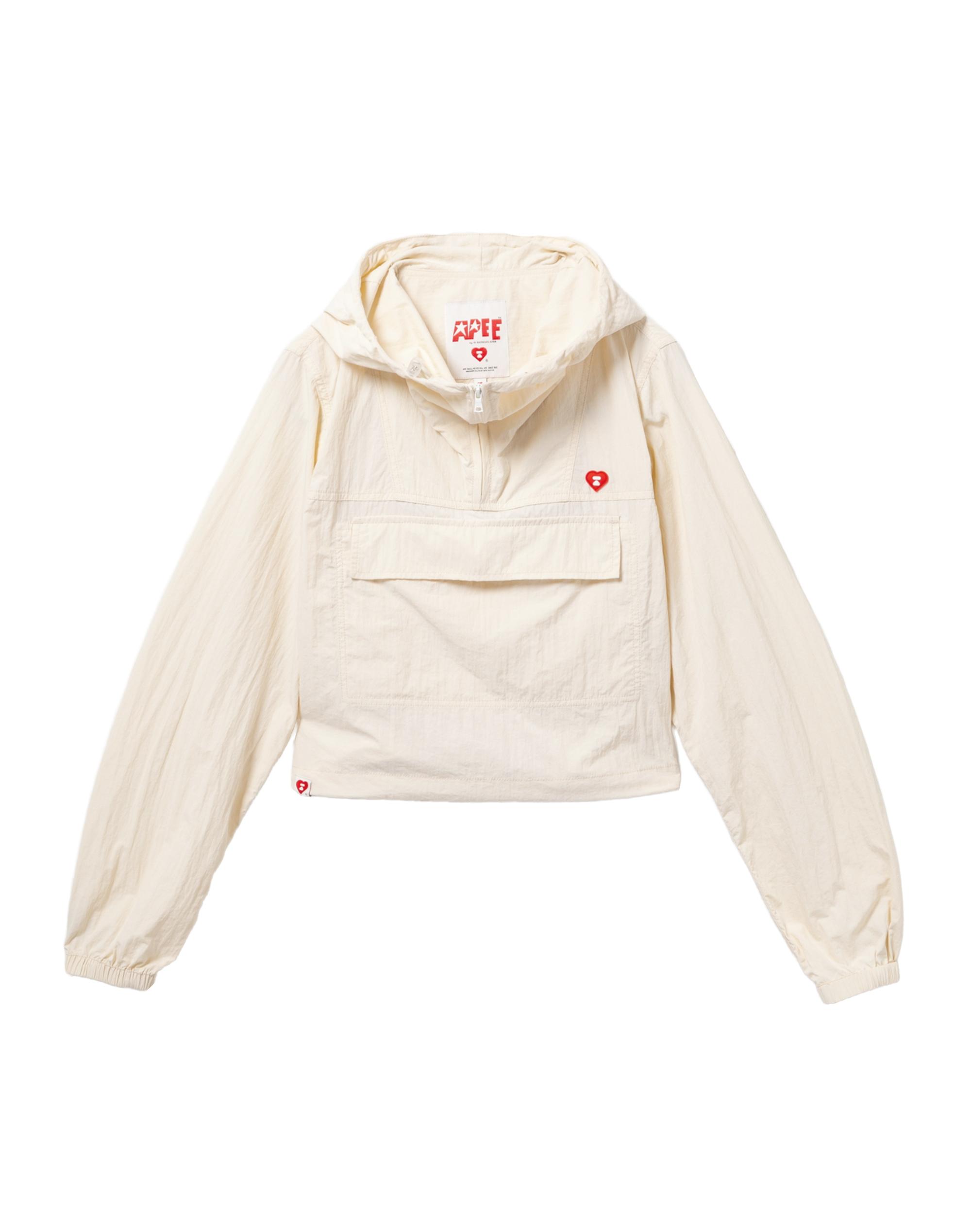Logo half-zip hoodied jacket by APEE