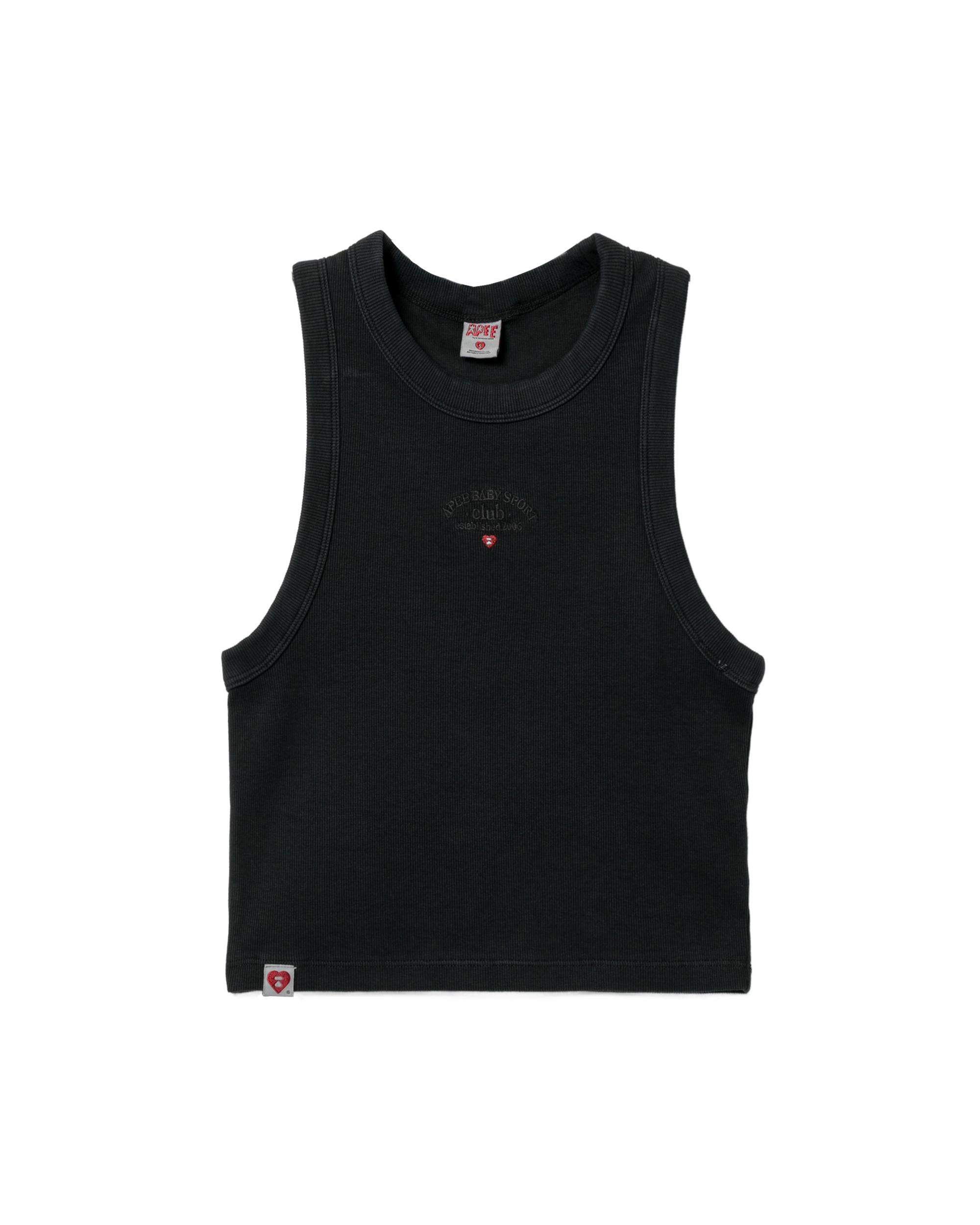 Logo ribbed tank top by APEE