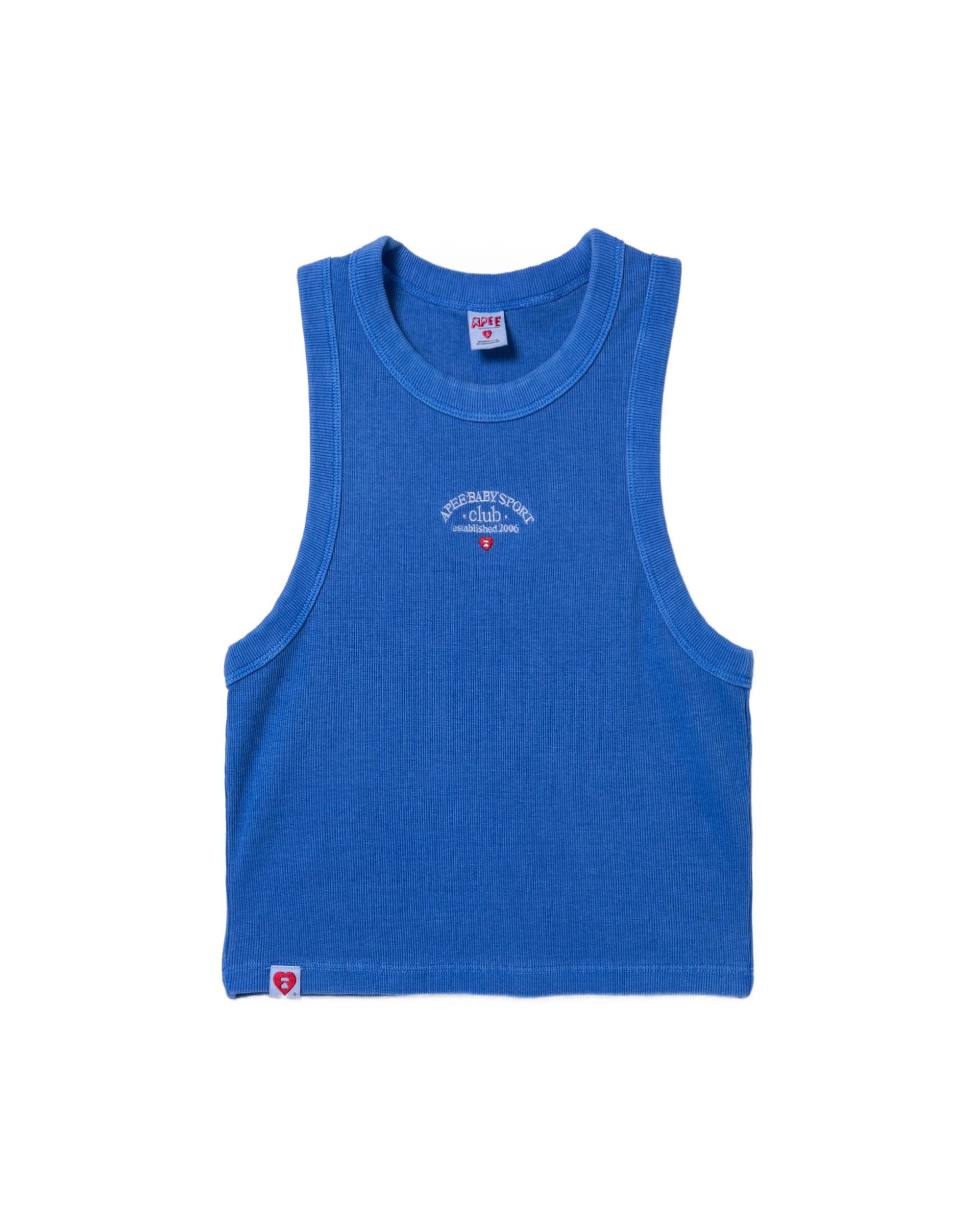 Logo ribbed tank top by APEE