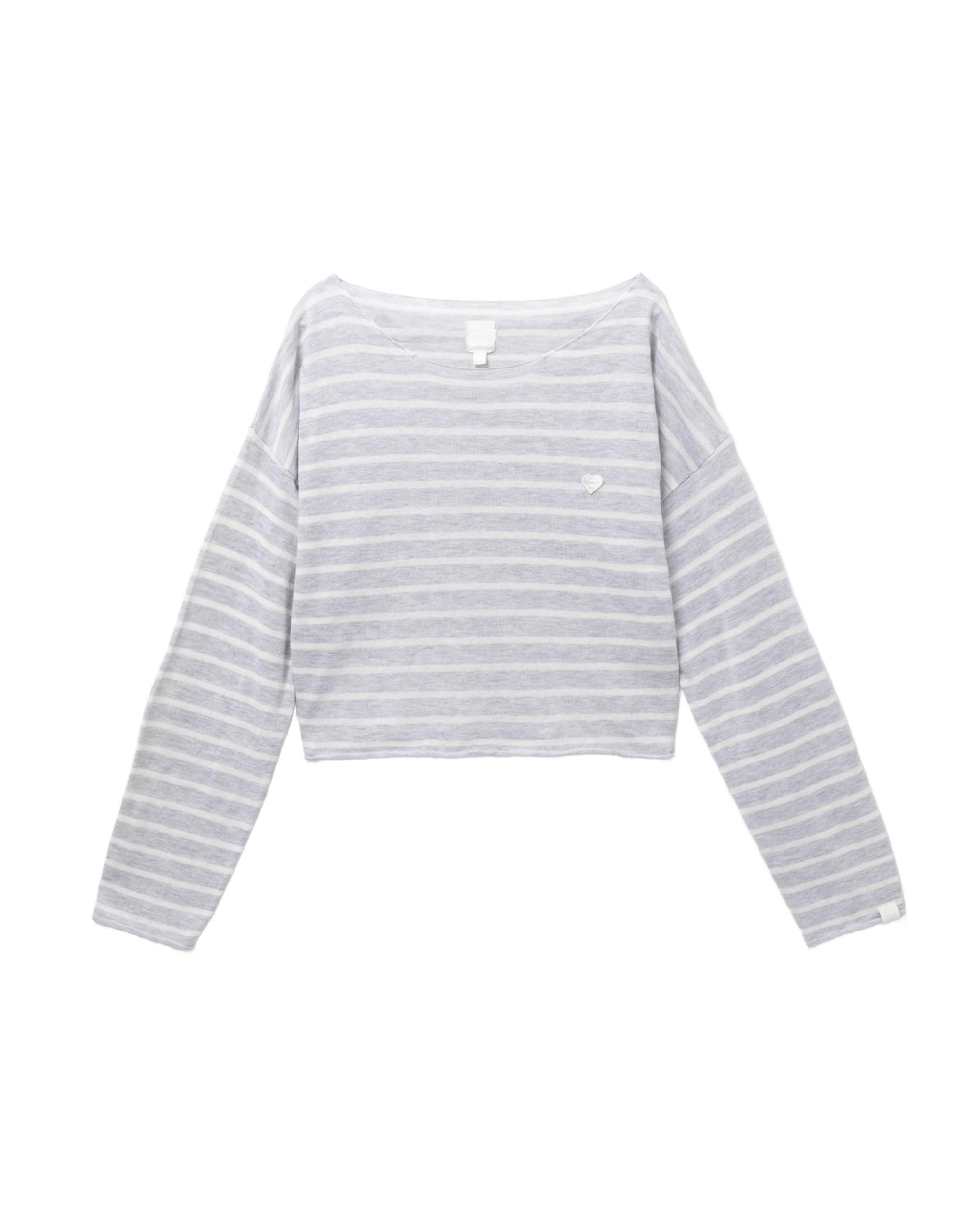 Logo striped sweater by APEE