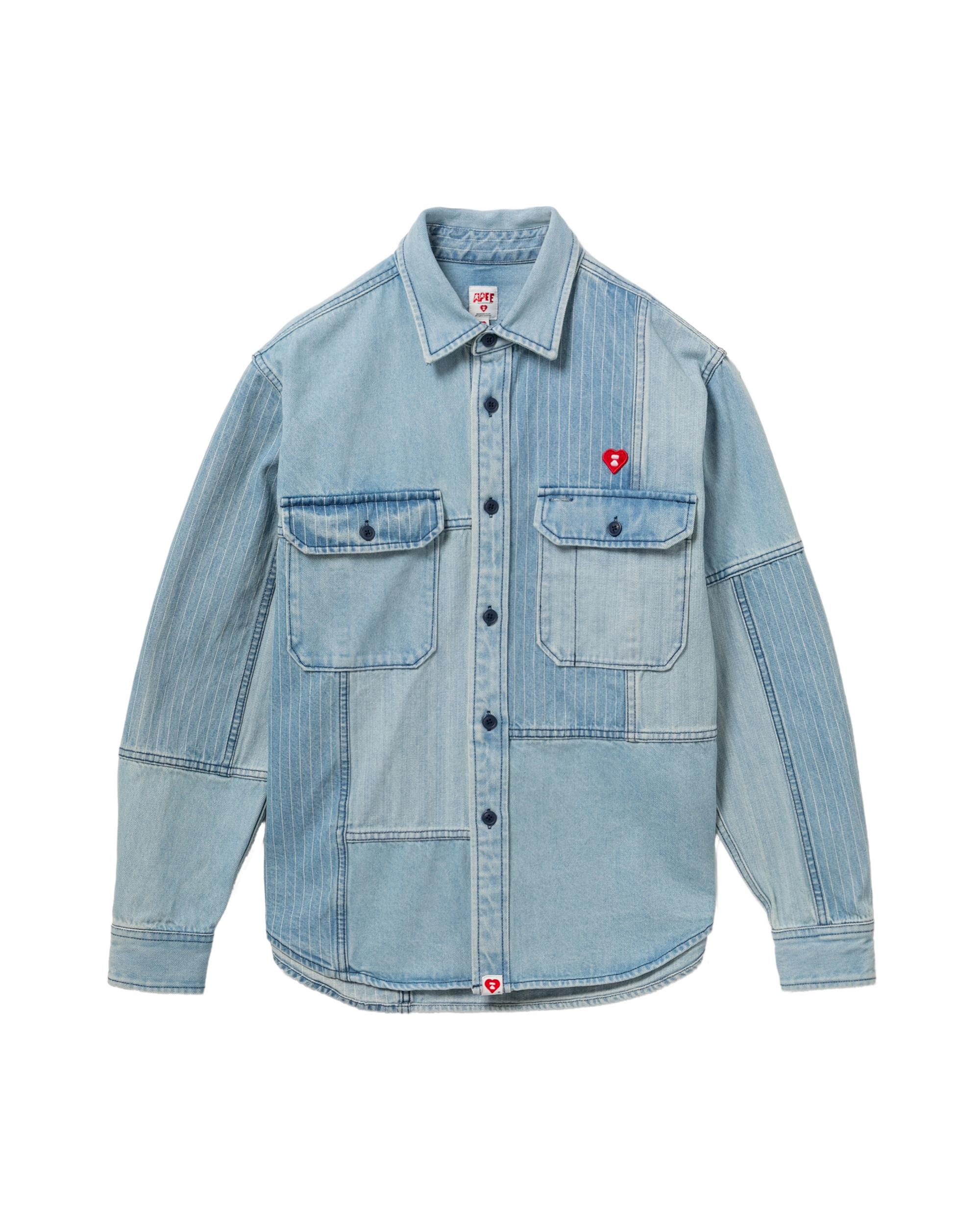 Patchwork denim shirt by APEE