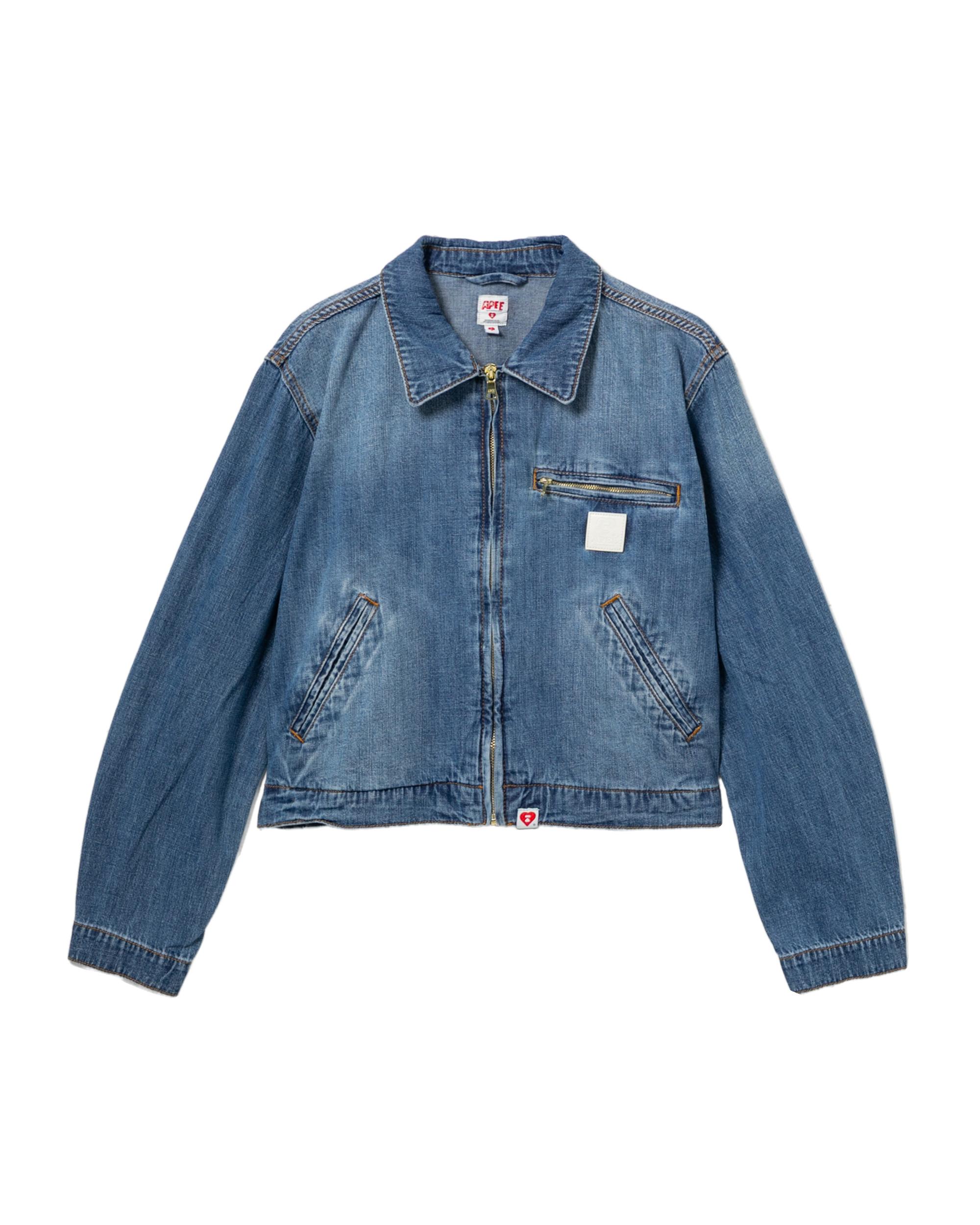 Zip-up denim jacket by APEE