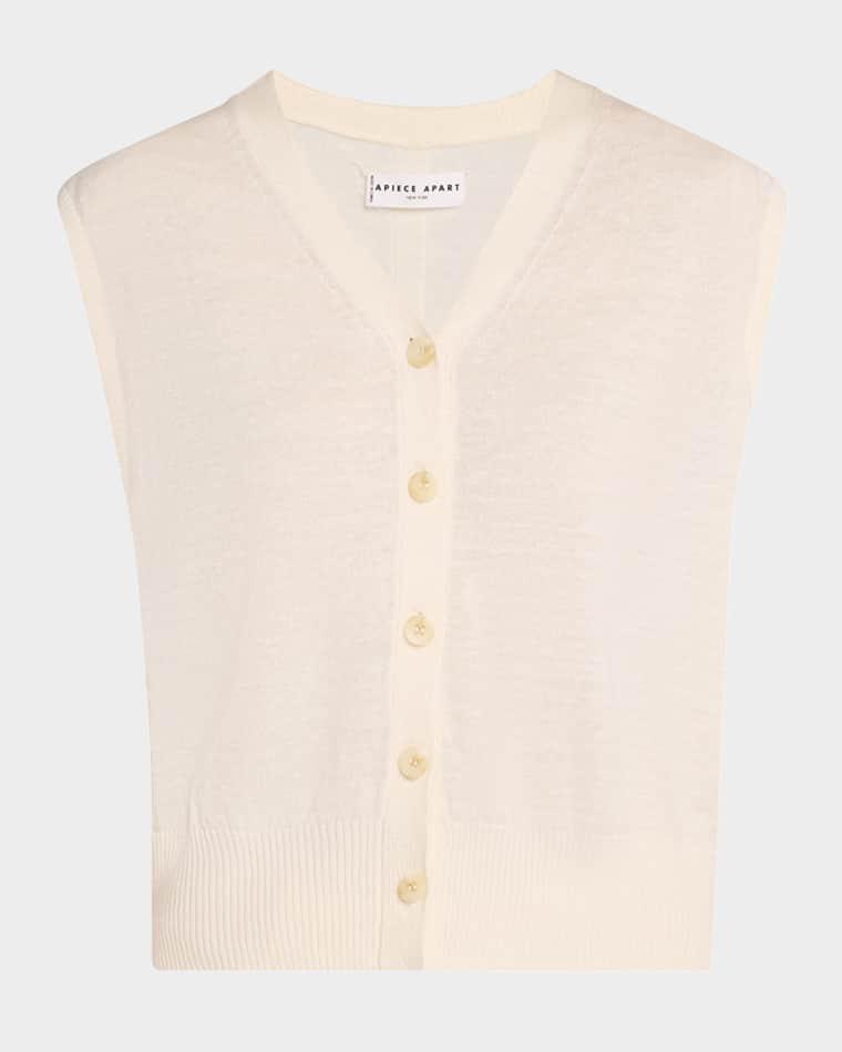 Organic Linen-Cotton Knit Vest by APIECE APART